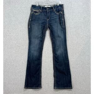 Ariat REAL Denim Mid Rise Entwined Festival Bootcut Jeans Size 31L Western